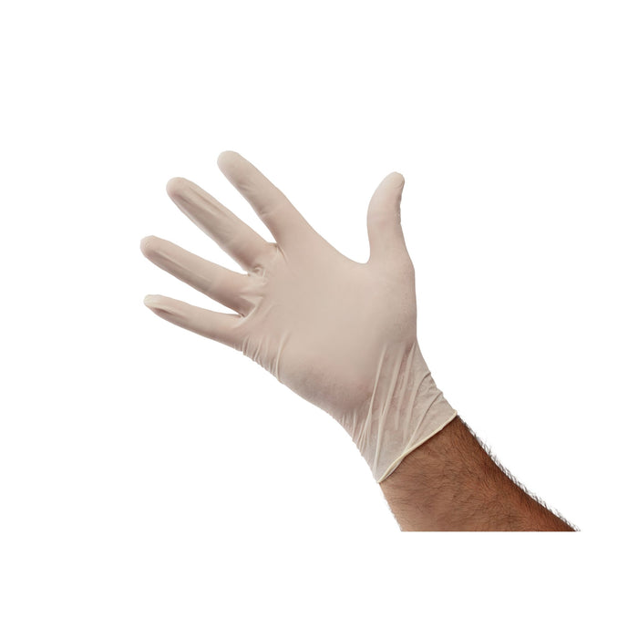 LATEX GLOVES WHITE ZIZETTE 100PCS*10PKT/BOX