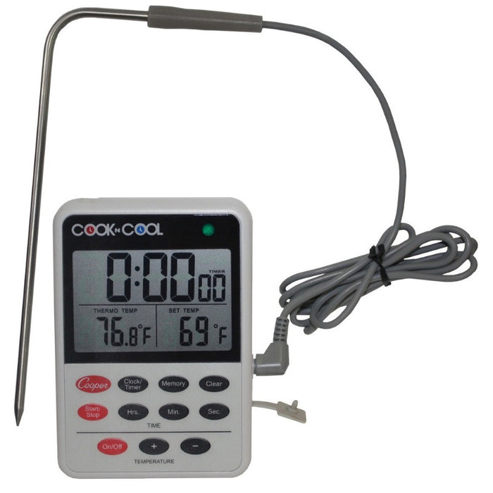 Digital Timer With Temperature Probe