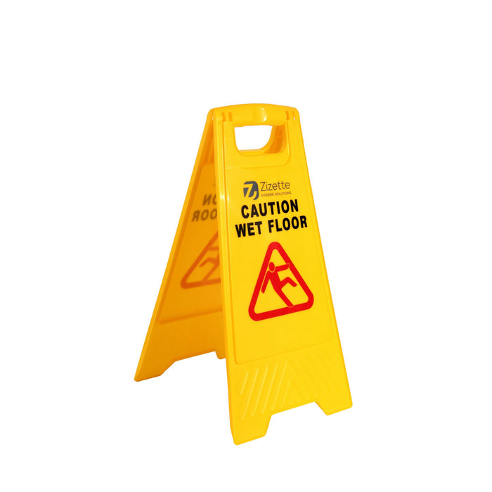 SIGN "CAUTION WET FLOOR" 2 SIDES CLASSIC