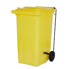 WASTE CONTAINER PEDAL & 2 WHEELS